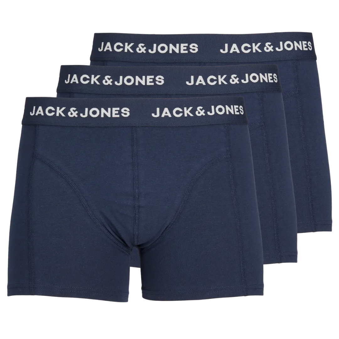 J&J Muške Bokserice JACANTHONY TRUNKS 3 PACK BL